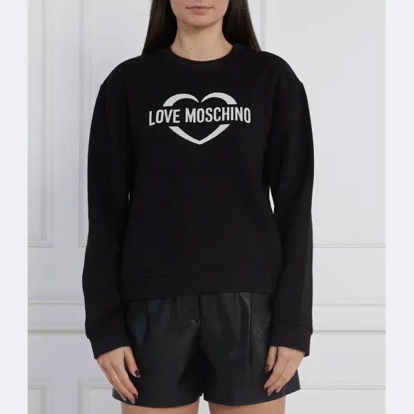 Толстовка обычного кроя Love Moschino, черный