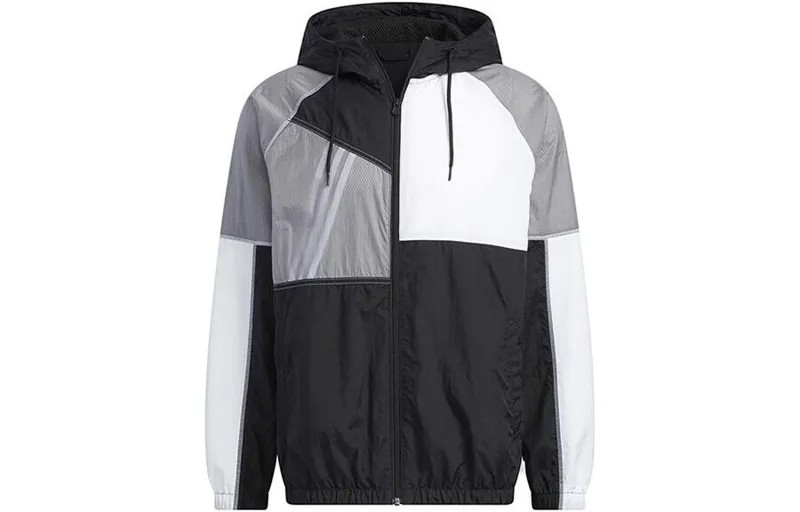 Куртка унисекс черный/белый Adidas Neo, черный/белый