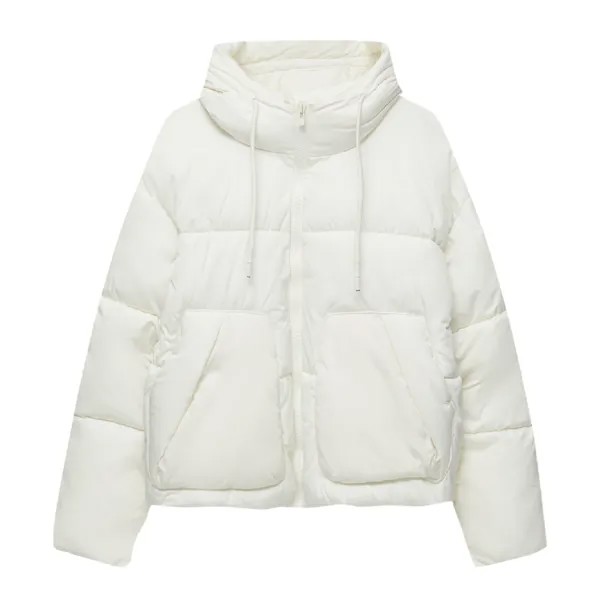 Куртка Pull&Bear Puffer, экрю
