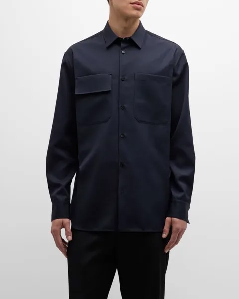 Мужская шерстяная спортивная рубашка Jil Sander