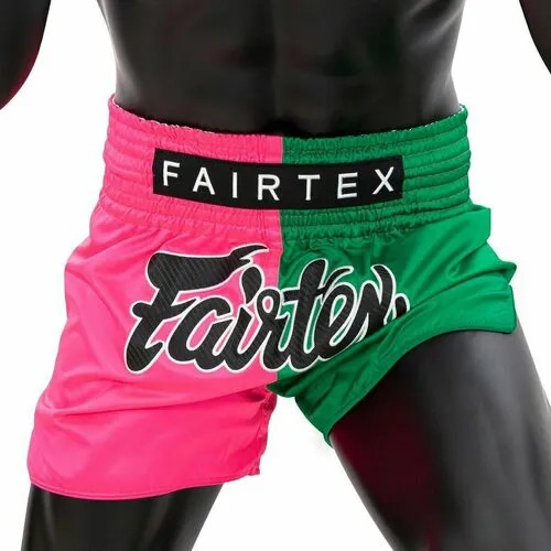 Шорты Fairtex, размер S, зеленый, розовый