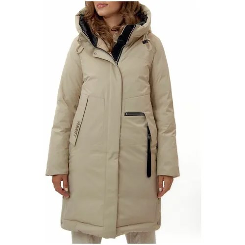 Пальто утепленное женское зимнее с капюшоном AD112209G, 42
