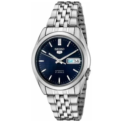Наручные часы SEIKO SNK357K1S, синий, серебряный