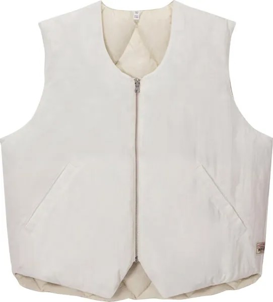 Жилет Stussy Reversible Quilted Vest 'Cream', кремовый