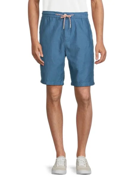 Пляжные шорты из льняной смеси Fave Scotch & Soda, цвет Steel Blue