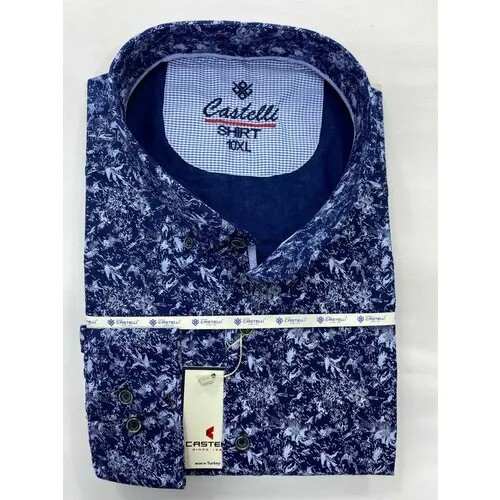 Рубашка CASTELLI, размер 9XL, темно-синий