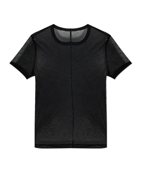 Прозрачная футболка Helmut Lang, черный