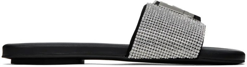 Черные сандалии 'The Rhinestone J Marc' Marc Jacobs
