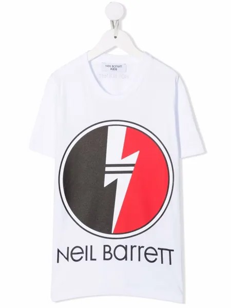 Neil Barrett Kids футболка с логотипом