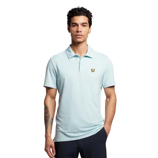 Поло Lyle & Scott Concealed Button, синий