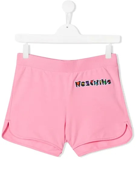 Moschino Kids спортивные шорты с логотипом