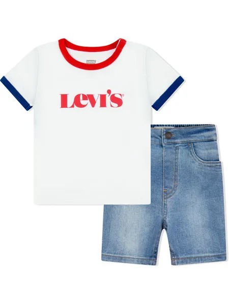 Levi's Kids комплект из джинсов и футболки с логотипом