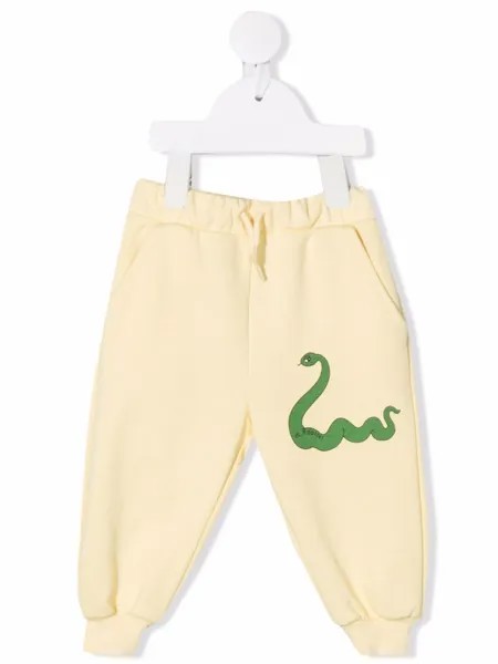 Mini Rodini спортивные брюки со змеиным принтом