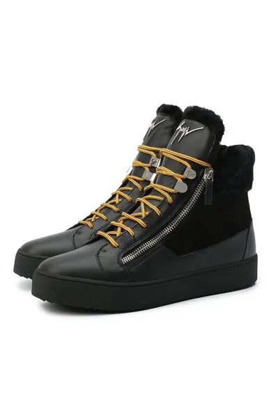 Кожаные кеды Trek Giuseppe Zanotti Design