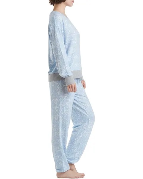 Пижамный комплект Splendid Westport Brushed Jersey Long Sleeve PJ Set, цвет Brush Floral