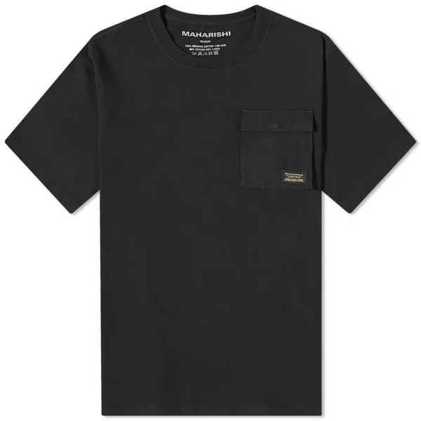 Футболка с карманами Maharishi Organic Utility, черный