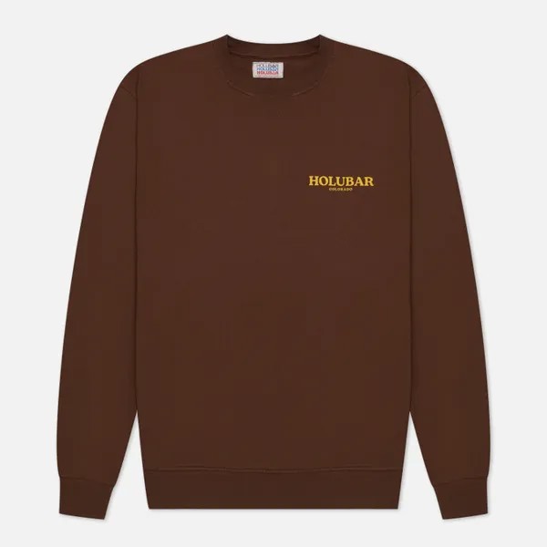 Мужская толстовка Holubar Classic Crew Neck коричневый, Размер M