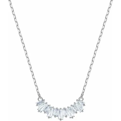 Колье SWAROVSKI, кристаллы Swarovski, длина 38 см, серебряный