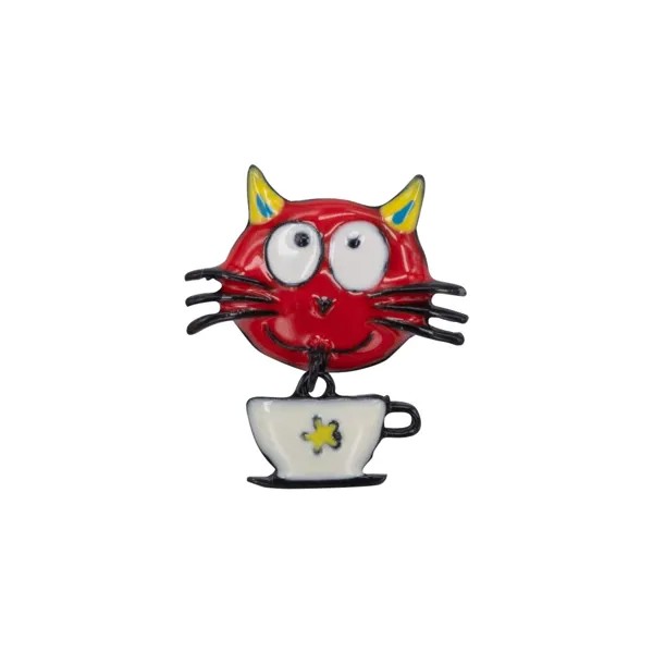 Брошь женская OTOKODESIGN 55952 красная