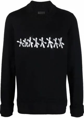 Givenchy джемпер с длинными рукавами и графичным принтом