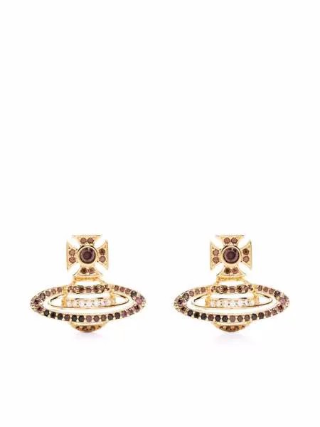 Vivienne Westwood Orb crystal earrings