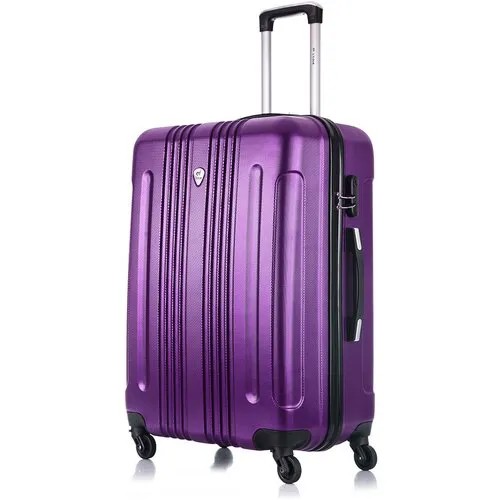 Чемодан L'case Bangkok, 90 л, размер L, фиолетовый