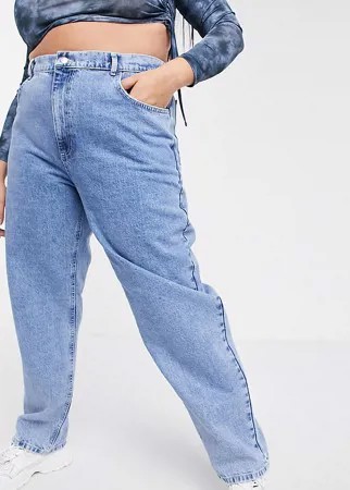 Голубые выбеленные джинсы в винтажном стиле 90-х Reclaimed Vintage Inspired-Черный цвет