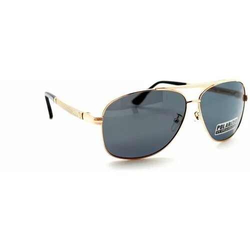Солнцезащитные очки Polarized, авиаторы, оправа: металл, поляризационные, для мужчин, синий