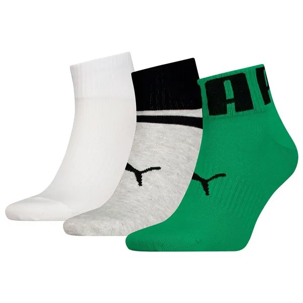Носки Puma Big Logo 3 Units Quarter short 3 шт, разноцветный