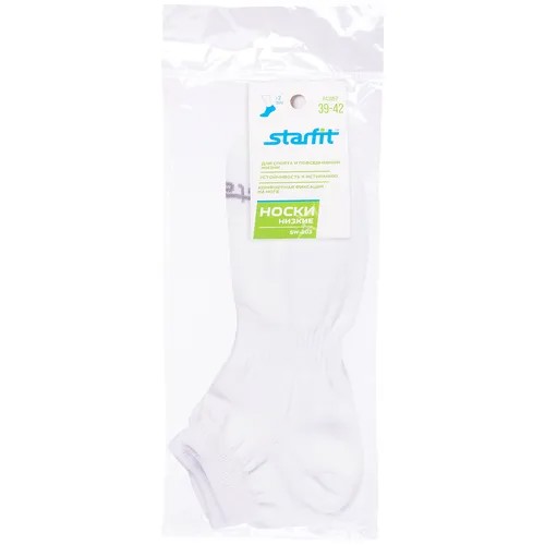 Носки Starfit, размер 39-42, белый, 2 пары