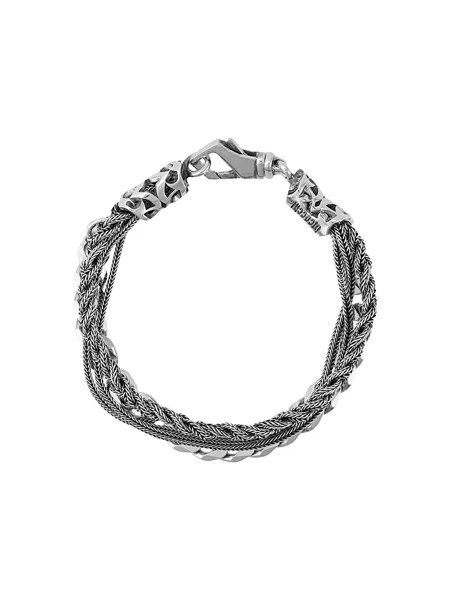 Emanuele Bicocchi braid and chain bracelet