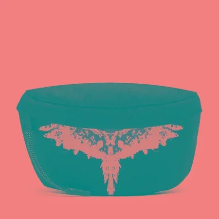 Сумка на пояс Marcelo Burlon Tempera Wings Basic Fannypack, цвет чёрный