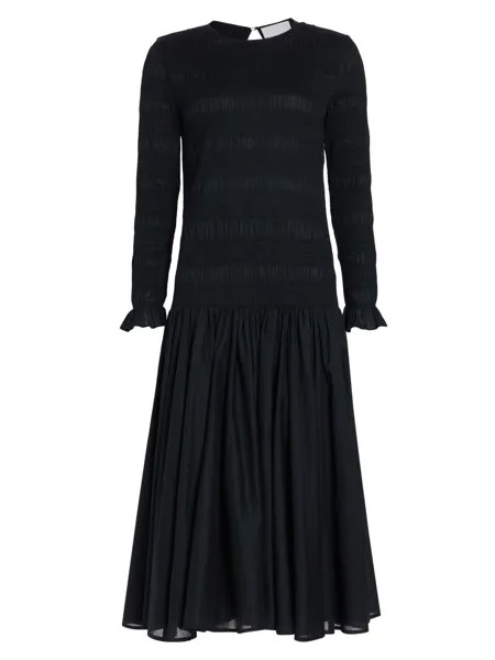 Платье миди с заниженной талией Syden Merlette, черный