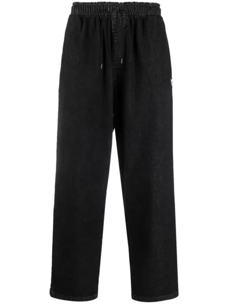 WTAPS зауженные брюки прямого кроя, черный