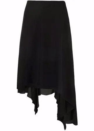 Givenchy юбка миди асимметричного кроя