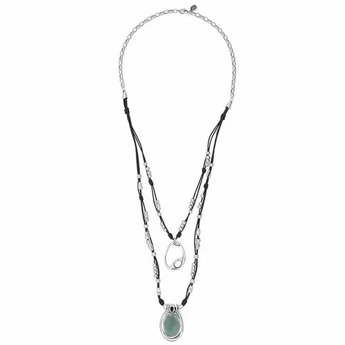 Колье Ciclon, Deba, двойное, с муранским стеклом, CN-232832 голубой