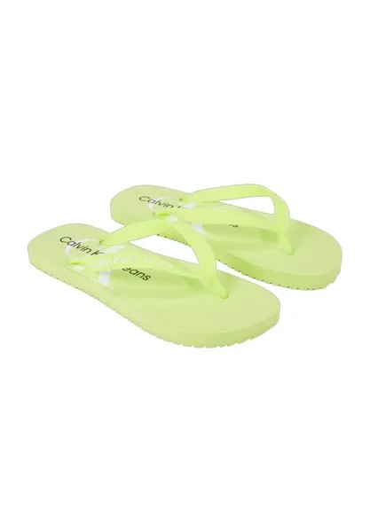 Шлепанцы Calvin Klein Jeans, цвет Lime Sorbet