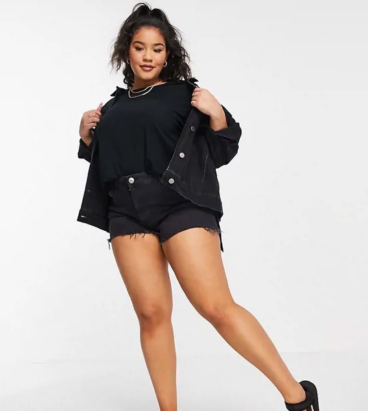 Черная футболка в стиле oversized Yours-Черный цвет
