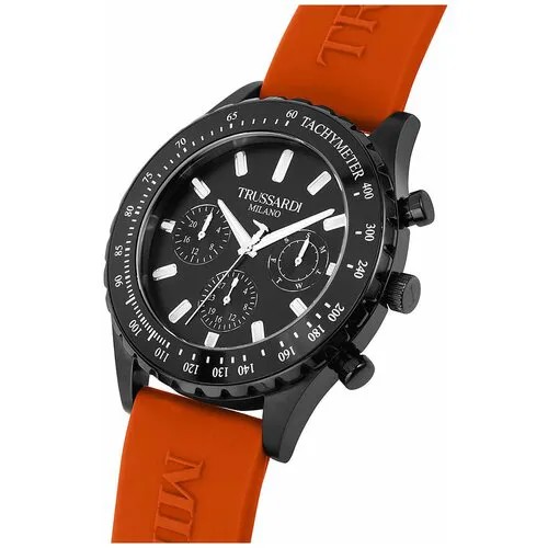 Наручные часы TRUSSARDI R2451148003, черный, оранжевый
