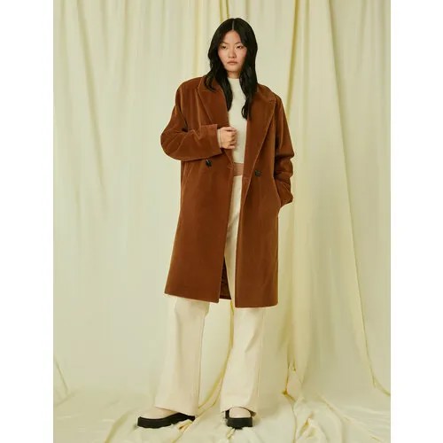 Пальто KOTON, размер 38, коричневый