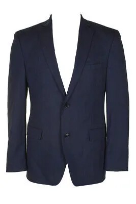 Синяя приталенная куртка Alfani Pindot 38R
