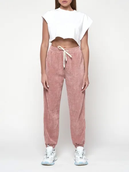 Спортивные брюки женские NoBrand AD114 розовые 52 RU