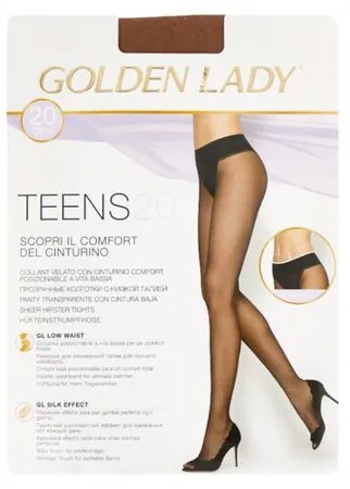 Колготки Golden Lady Teens Vita Bassa 20 den, размер 2-S, daino (бежевый)