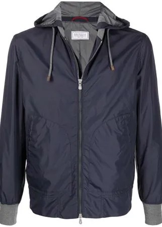 Brunello Cucinelli легкая куртка с капюшоном