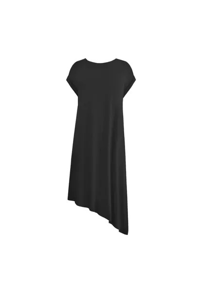 Платье из джерси ASYMMETRIC Live Unlimited London, черный
