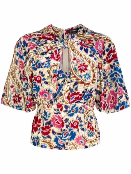 Isabel Marant шелковая блузка с принтом пейсли