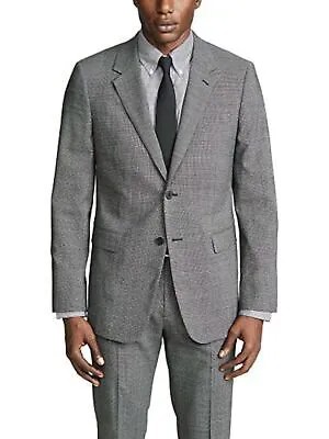 THEORY Mens Chambers Серый однобортный пиджак из смесовой шерсти 40 л