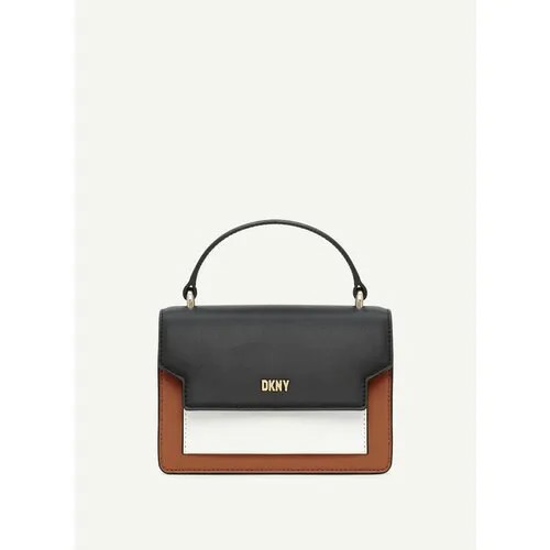Сумка кросс-боди DKNY 105644, фактура гладкая, белый, черный