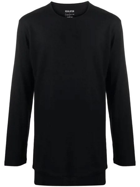 Yohji Yamamoto футболка оверсайз с длинными рукавами