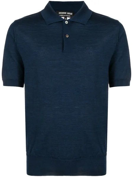 Comme Des Garçons Homme Deux short-sleeve wool polo shirt